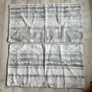 Simply Vera Vera Wang Wavelength King Size Pillow Sham Cover White Silver Modern